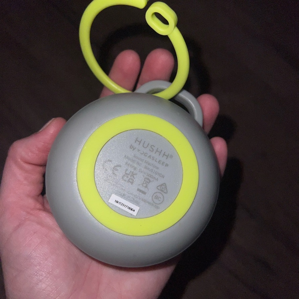 Hushh Portable Sound Machine - Gray and Yellow